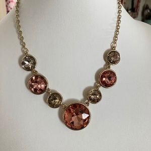 BB crystal disk necklace